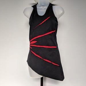 ANKI Diagonal Gothic Shirt with Hoddie - Size M